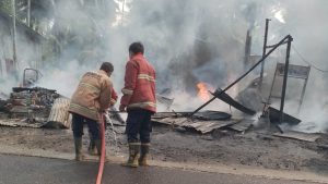 Kebakaran Bengkel di Katapiang, 3 Motor dan 1 Sepeda Ikut Hangus